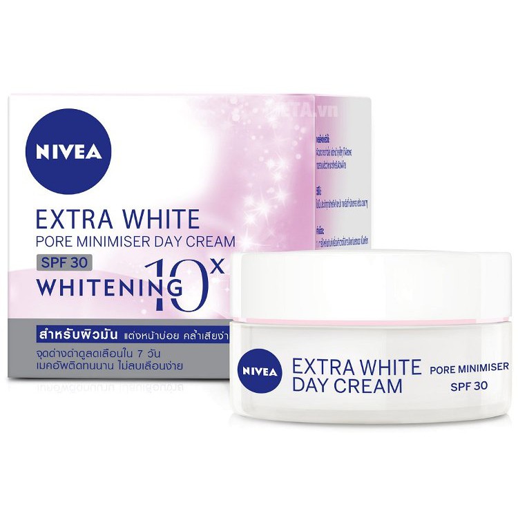 Kem dưỡng trắng da & se khít lỗ chân lông Nivea ban đêm, Ban Ngày (50ml)