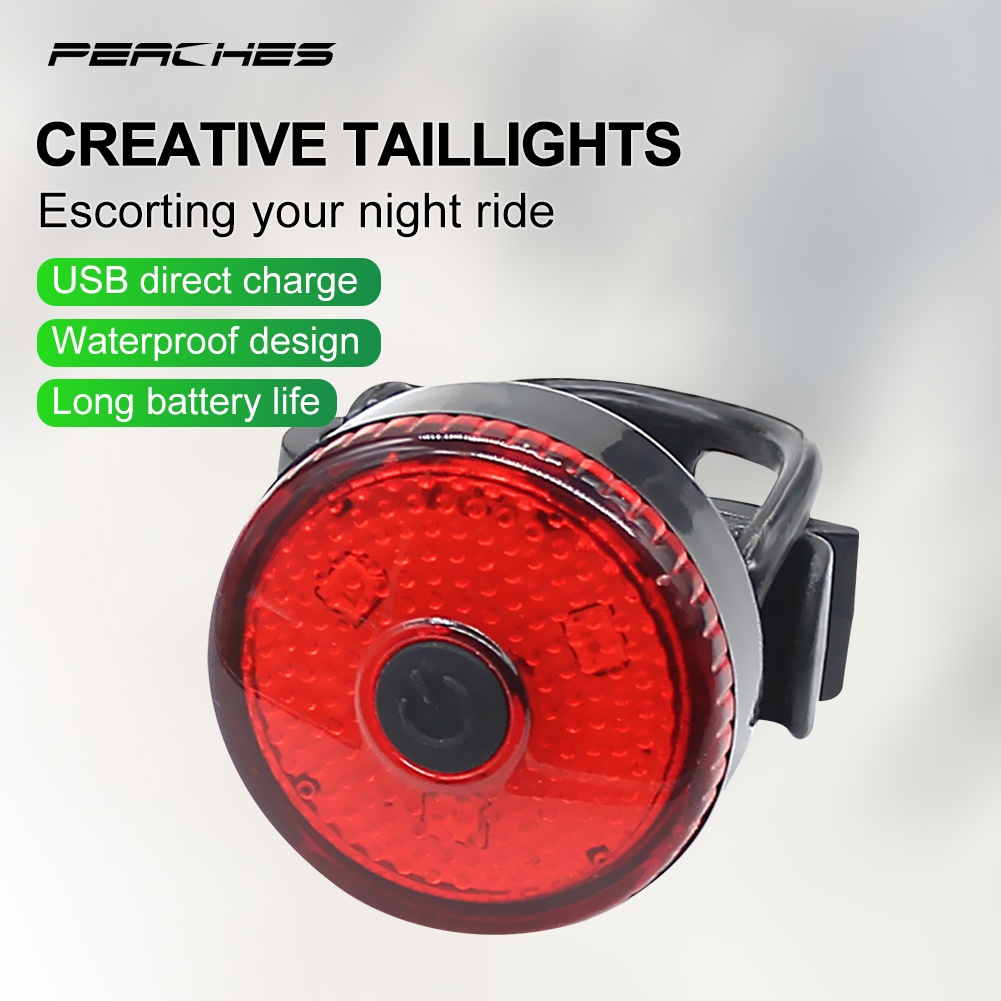 💥Trong kho💥2 CHIẾC ĐÈN LED Đuôi Xe Đạp Bộ Sạc USB Chống Thấm Nước 3 Bóng ĐÈN LED Xe Đạp Leo Núi Phụ Kiện Đi Xe Đạp Ngoài Trời