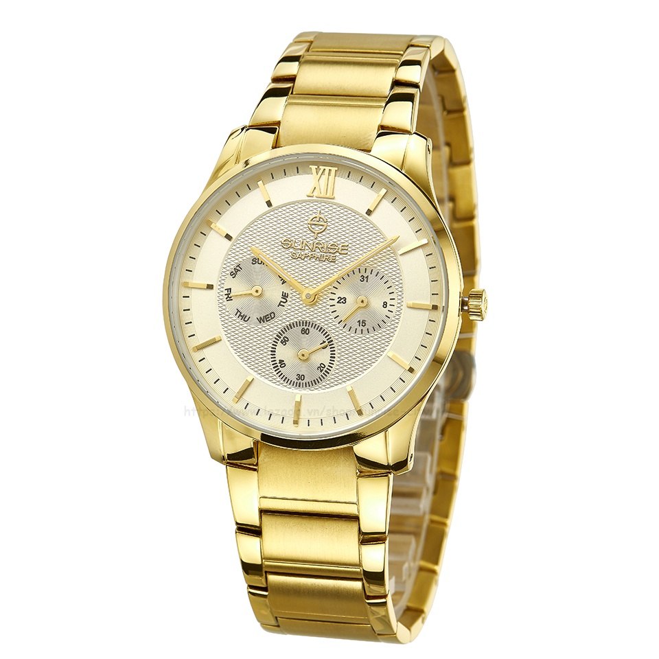 [Fullbox chính hãng] Đồng hồ nam siêu mỏng Sunrise DM748SWA chạy Full kim kính Sapphire chống xước | BigBuy360 - bigbuy360.vn