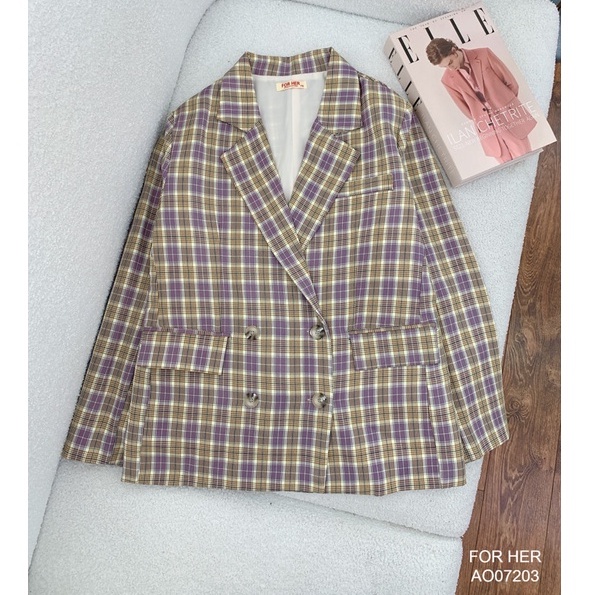 Áo vest FOR HER nữ công sở 4 nút sọc AO0720