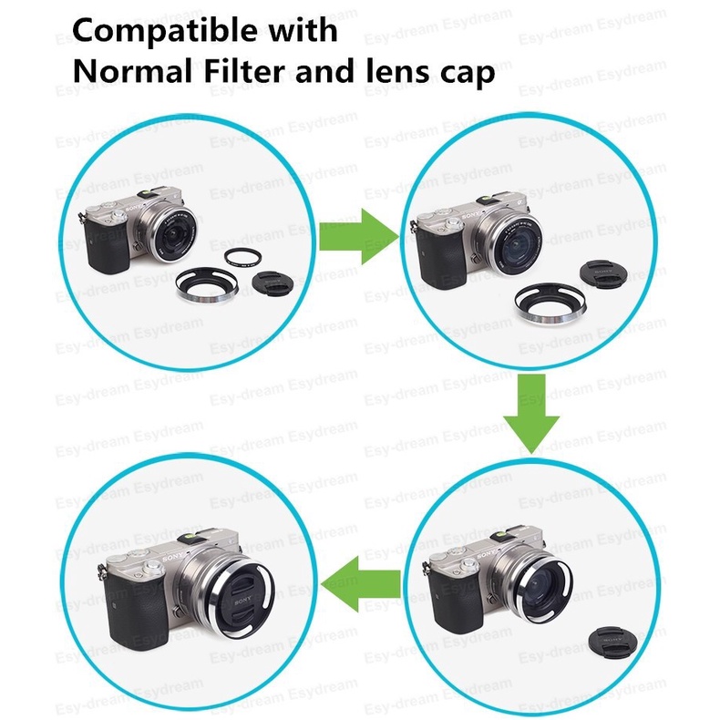 Hood Nhôm lens sony Sel 16 50