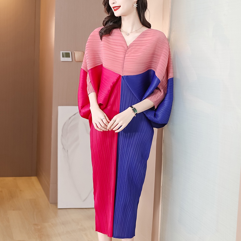 Đầm Ôm Dáng Tay Búp Bê Xếp Ly Cỡ Lớn Thời Trang Hàn Quốc Nhật Bản Cho Nữ