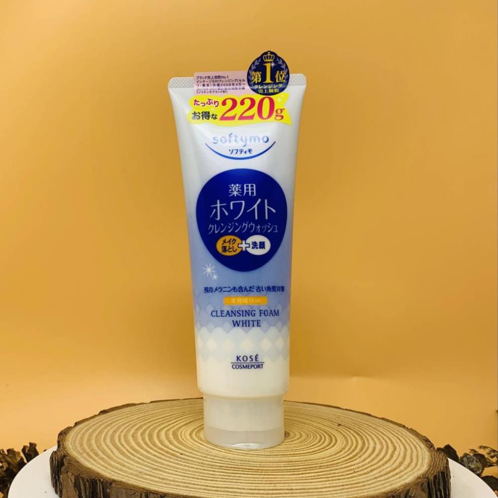 Sữa rửa mặt KOSE Softymo sữa rửa mặt Collagen White Hyaluronic Acid 220g Meishoku | BigBuy360 - bigbuy360.vn