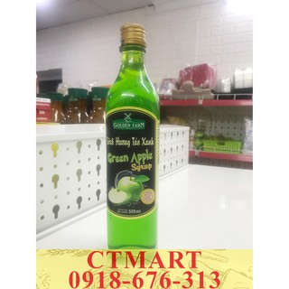 Siro hương táo xanh 520ml golden farm