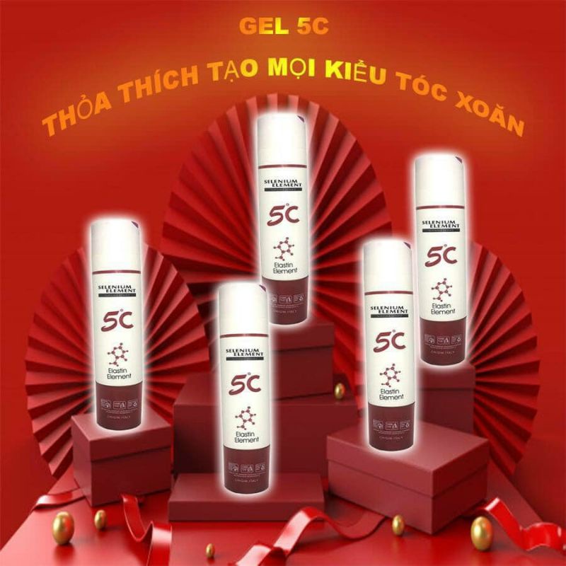 Gel / Kem dưỡng xả khô Giữ Nếp Tóc Uốn Xoăn Hàn Quốc 5C Makayry Chính Hãng