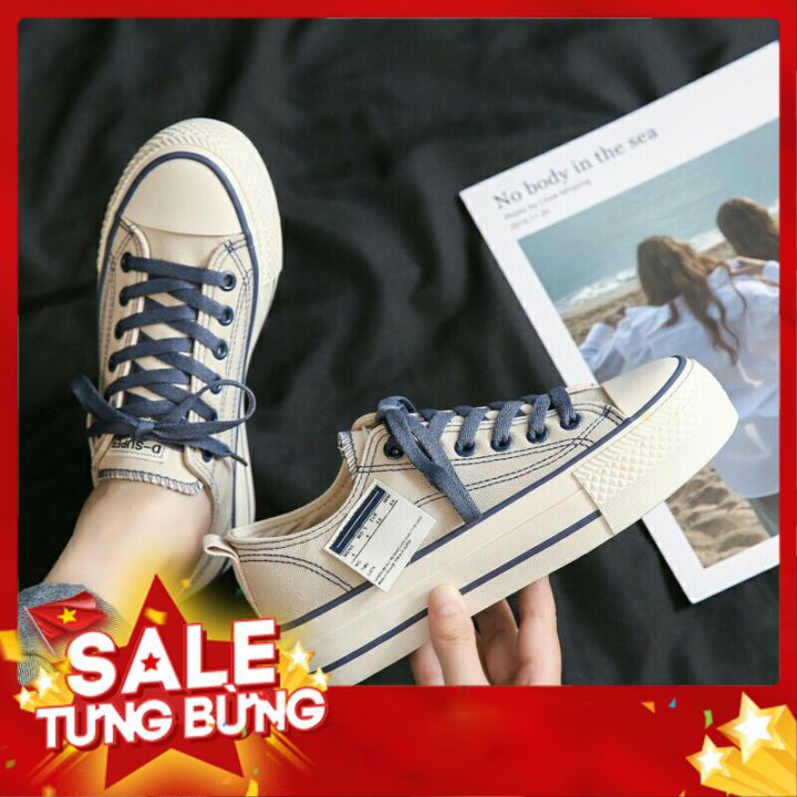 Giày thể thao sneaker nữ ĐỘN ĐẾ VIDEO THẬT kiểu dáng độn đế vải jean mịn đẹp X68