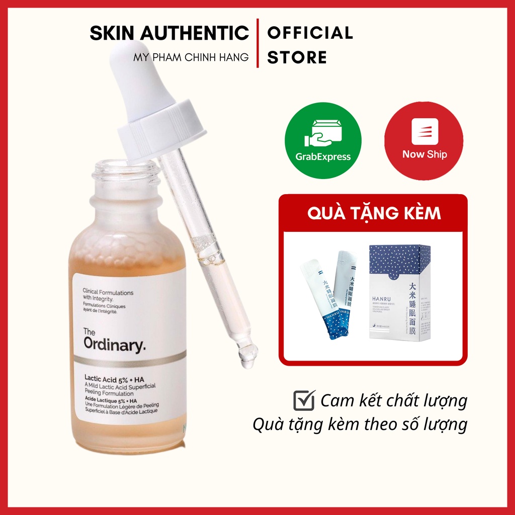 Tẩy da chết hóa học The Ordinary Lactic Acid 5% + HA - Bill USACANADA - Skin.authentic