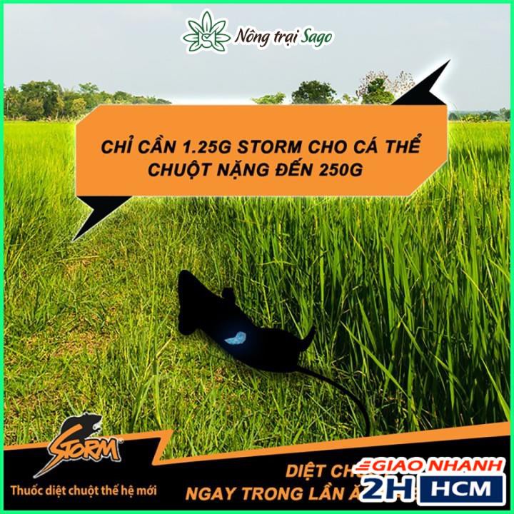 Thuốc Diệt Chuột Storm Thế Hệ Mới (gói 20 viên) Diệt Chuột Sinh Học - Nông Trại Sago