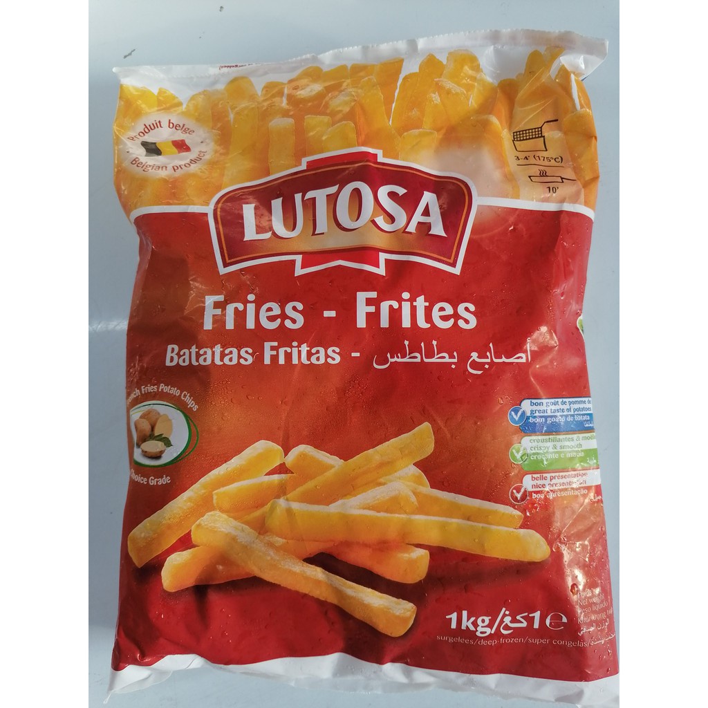 Khoai tây sợi lớn đông lạnh Lutosa gói 1kg