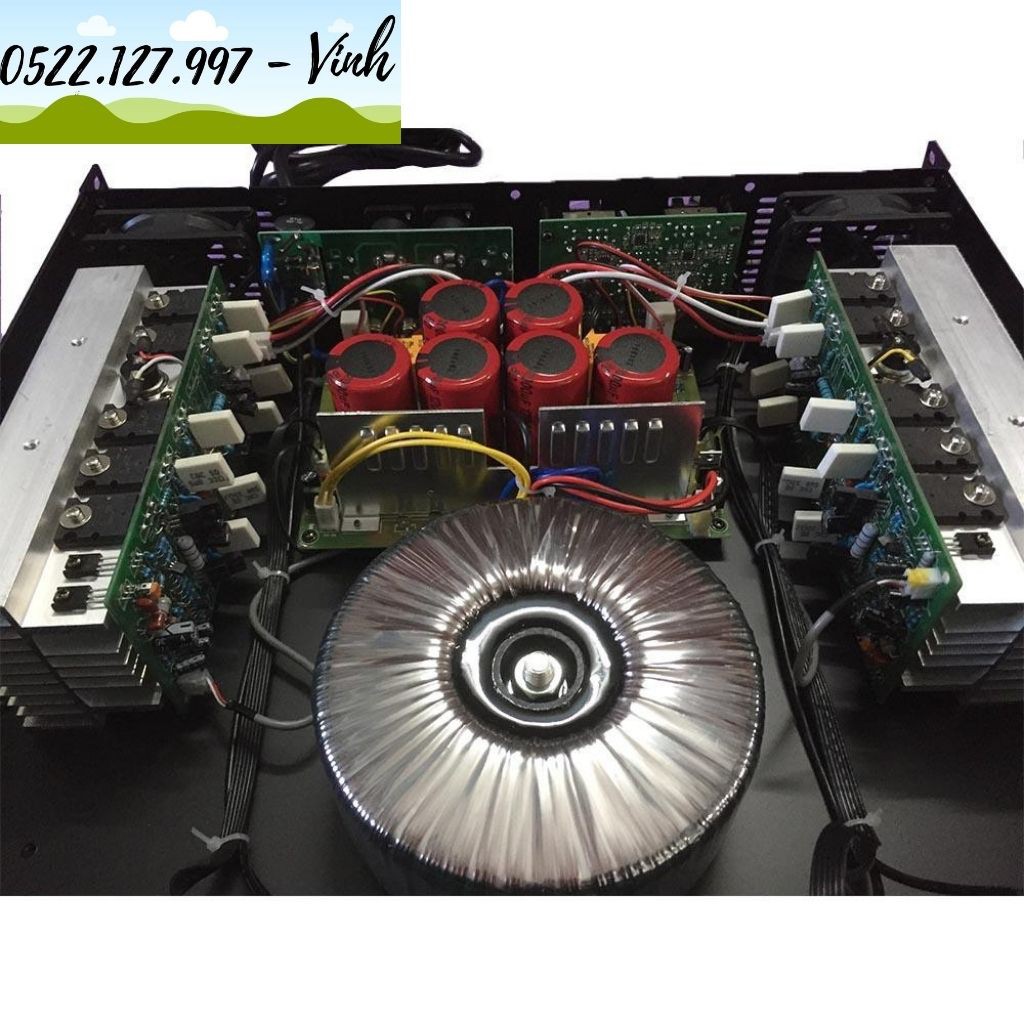 Cục đẩy công suất Yamaha P5000S - Nhập khẩu loại 1 năm 2022, 24 sò lớn Toshiba 8 biến trở,mặt phay nhôm, nguôn đồng tròn