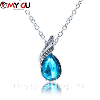 Dây chuyền pha lê trang nhã, xinh xắn DC31 - Xanh thiên thanh
