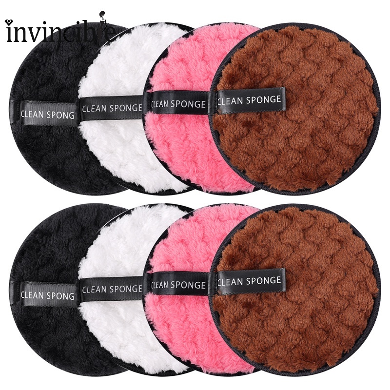 1 Miếng Bông Tẩy Trang Bằng Sợi Microfiber Mềm Có Thể Tái Sử Dụng Kèm Túi Đựng