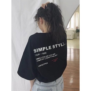 Áo phông chữ simple style