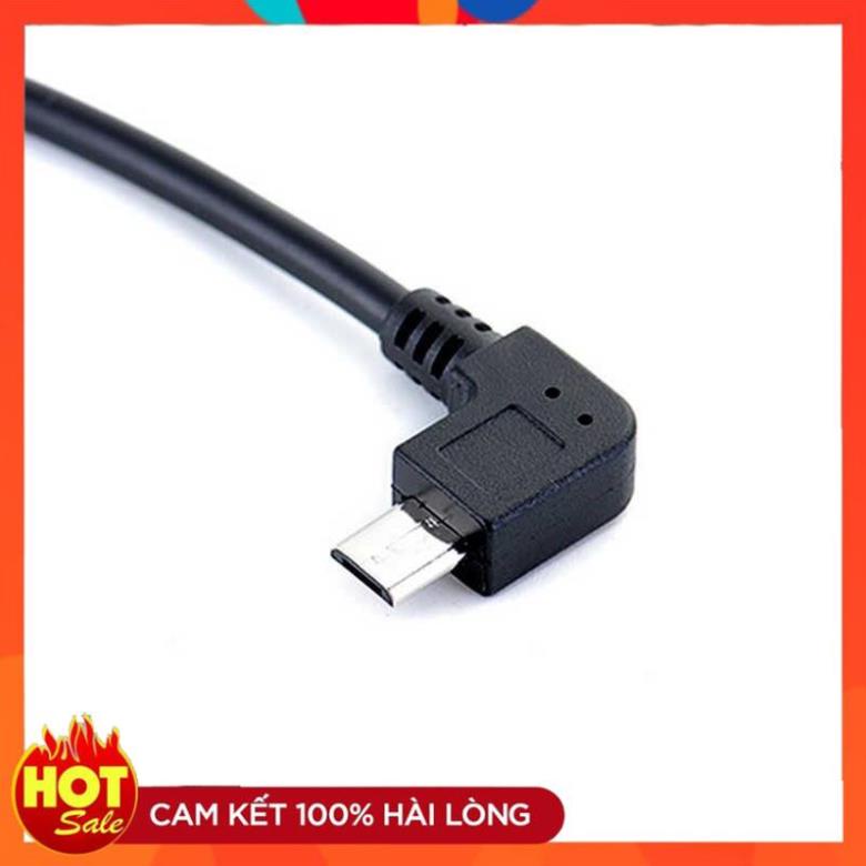 Cáp OTG Micro USB To USB Bẻ cong góc 90 độ  - Loại zin bóc thiết bị