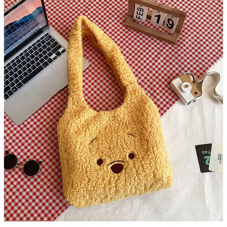 Túi Xách Đeo Vai Cỡ Lớn 2022 Họa Tiết Gấu Hoạt Hình Phong Cách Hàn Quốc Dễ Thương Cho Nữ