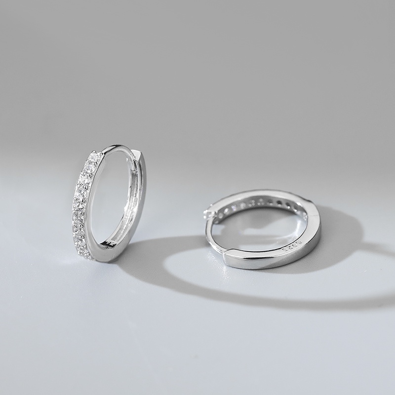 Khuyên Tai Đính Đá Phong Cách Hiphop Đơn Giản Thời Trang Cho Cặp Đôi