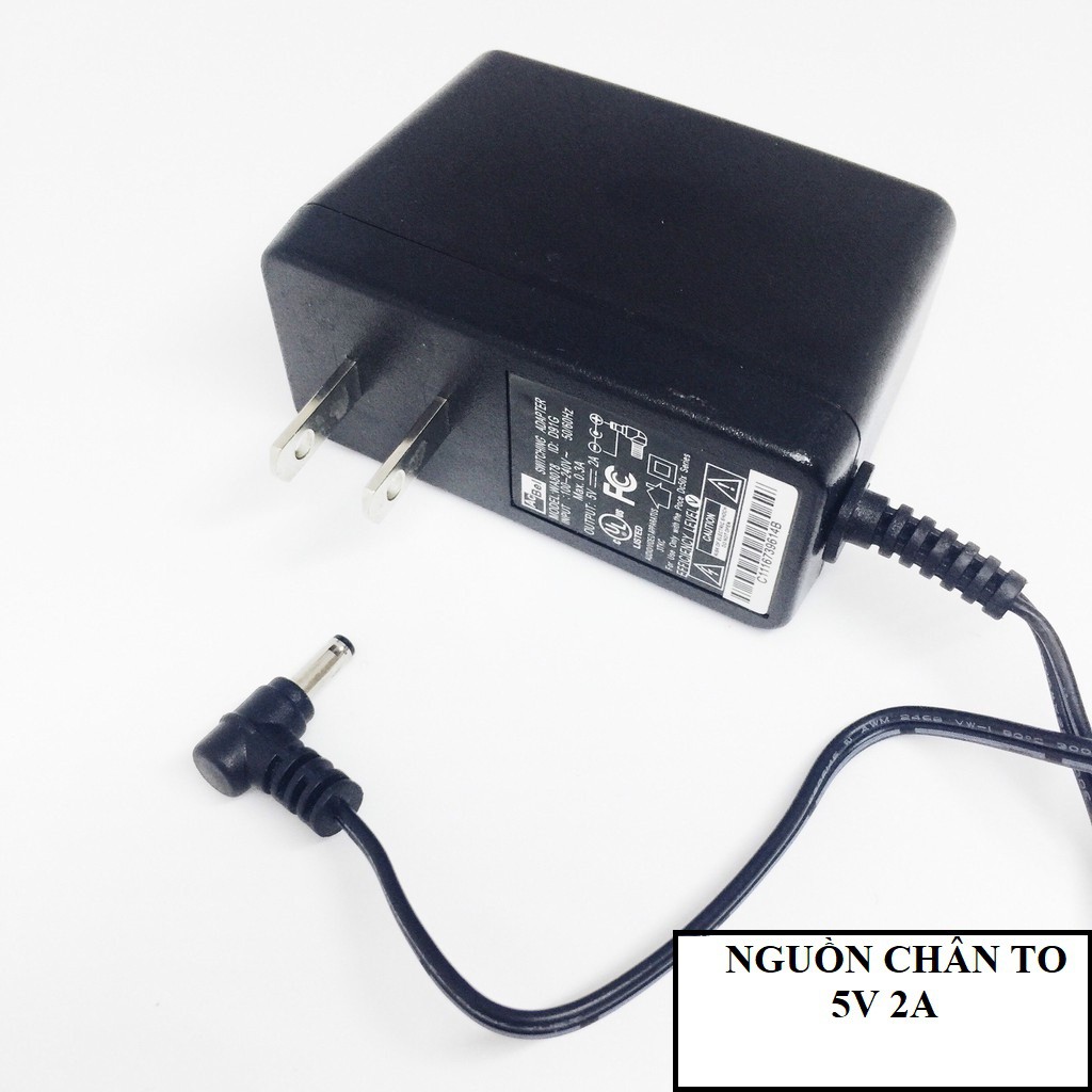 Cục Nguồn Adapter 5V-2A Chân To - hàng loại tốt