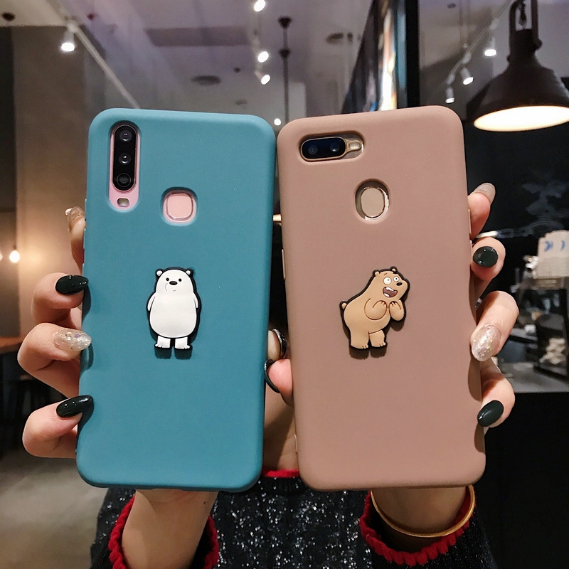 Ốp điện thoại hình 3 chú gấu DIY cho Samsung A71 A51 A21 A01 A11 A70 A50s A30s A10s A20s M10 M30s A6 Plus 2018 SG-7 | BigBuy360 - bigbuy360.vn