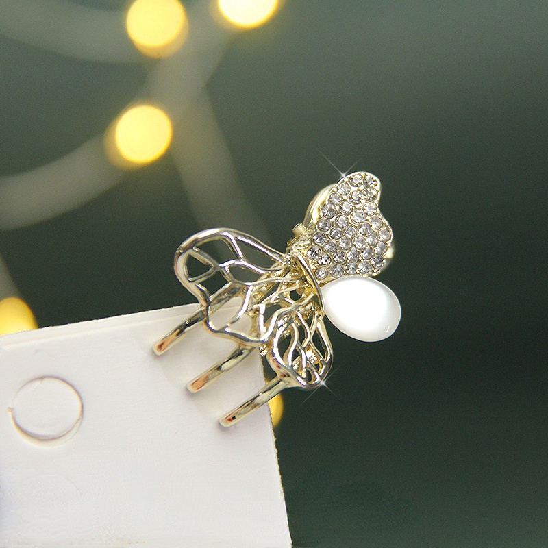 Mắt mèo kim cương bướm phụ kiện thời trang kẹp tóc Kẹp tóc nữ cao cấp hàn quốc