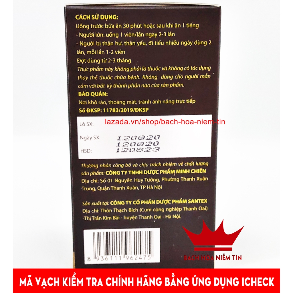 Viên uống tăng cường sinh lý Mãnh lực Cordycep plus -Tinh Chất Hàu,Tảo Biển Đỏ