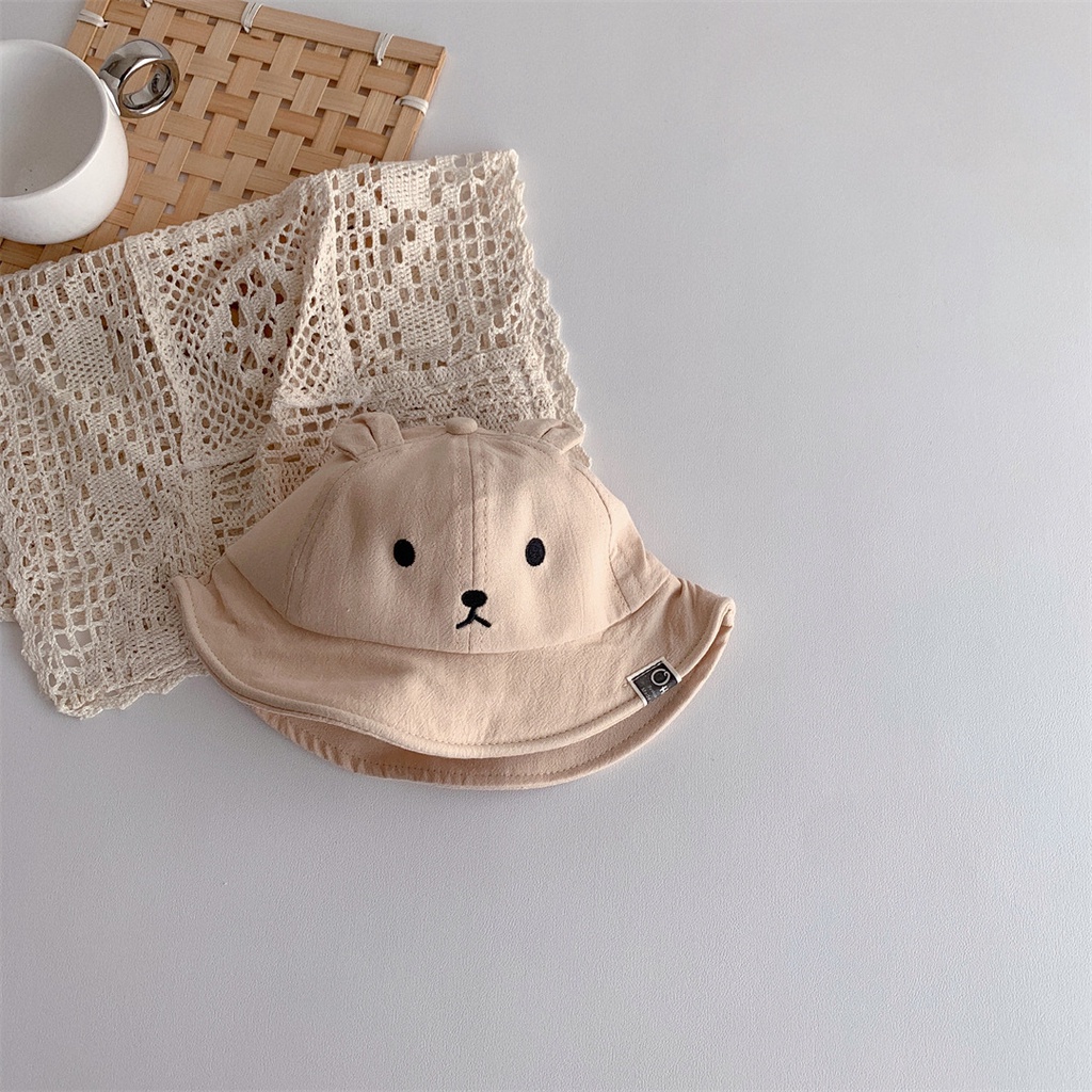 Mũ chống nắng in hình gấu cho bé trai và bé gái 6 tháng đến 2 tuổi