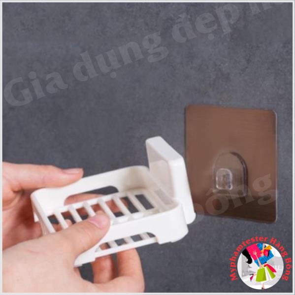 Giá cheo xà phòng,rẻ dửa bát cọ nồi dính cường lực siêu chắc
