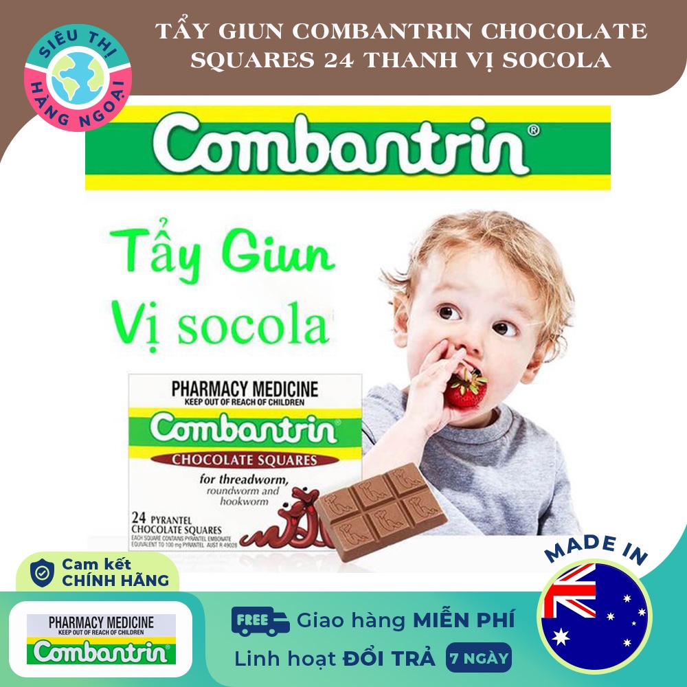 Ô tay giun socola Úc cho bé trên 1 tuổi