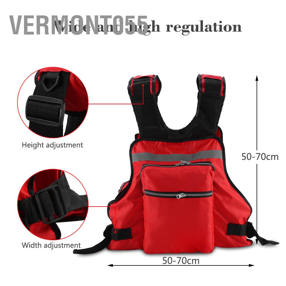 Có thể bán buôn Người lớn Cứu hộ Vest Áo phao với Whistle Bơi Câu cá Drift Suit Vermont055 Hàng giao ngay