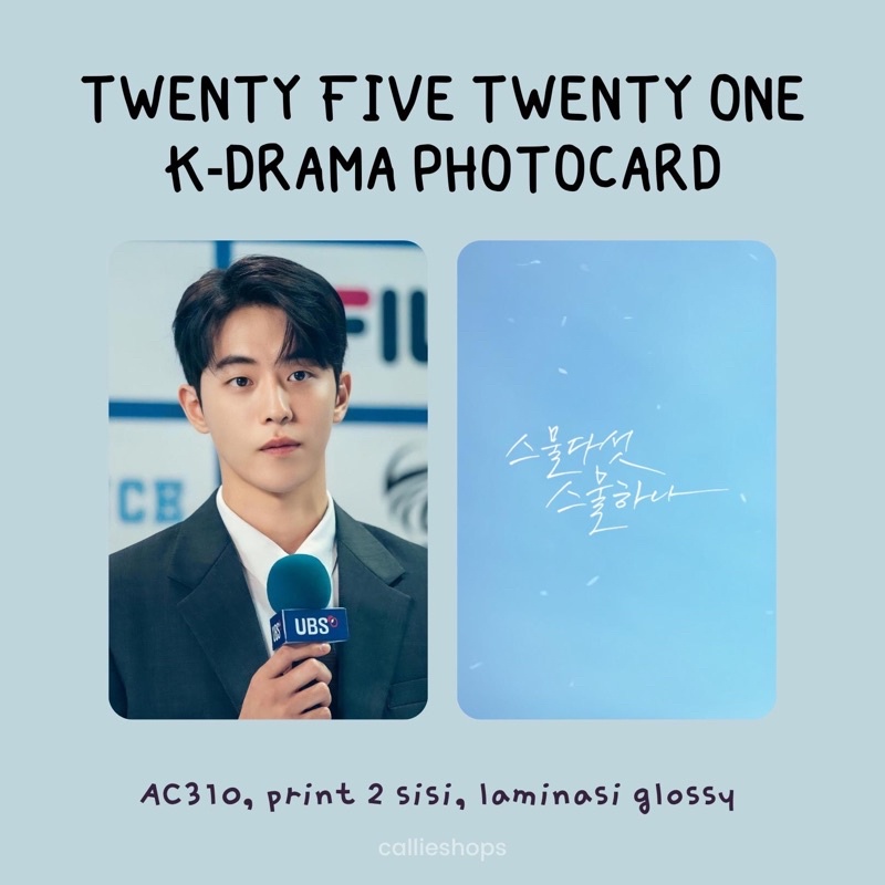 Thẻ Ảnh Nhóm Nhạc Twenty One K-Drama Nam Joo Hyuk x Kim Tae Ri