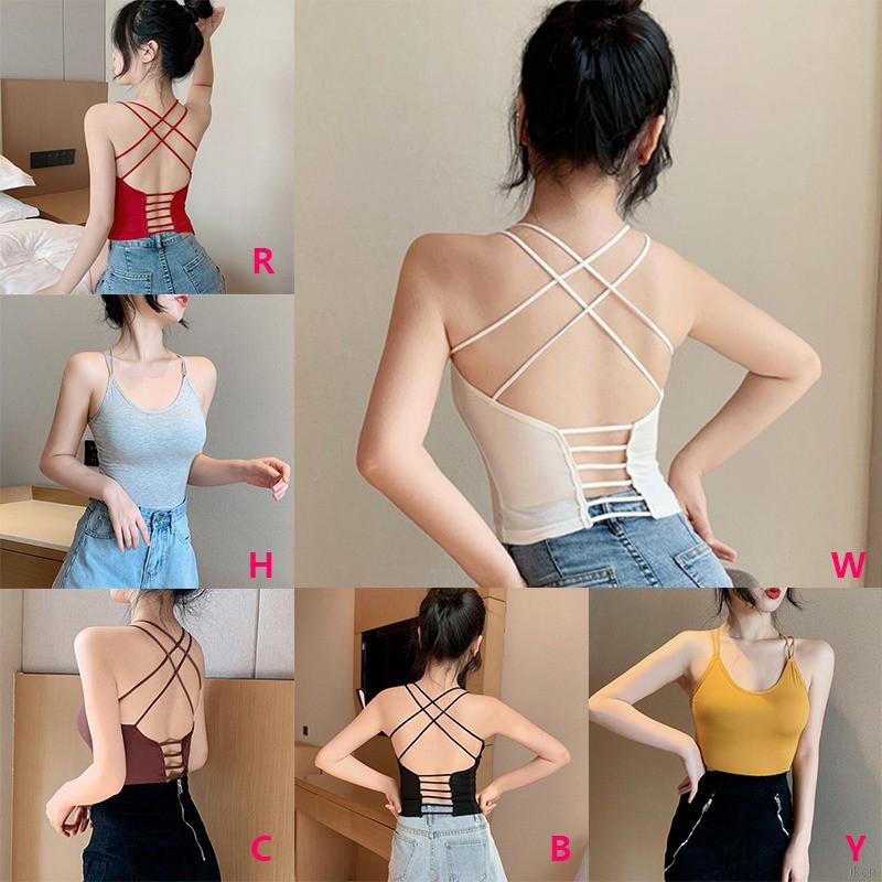 Áo hai dây mảnh hở lưng quyến rũ cho nữ