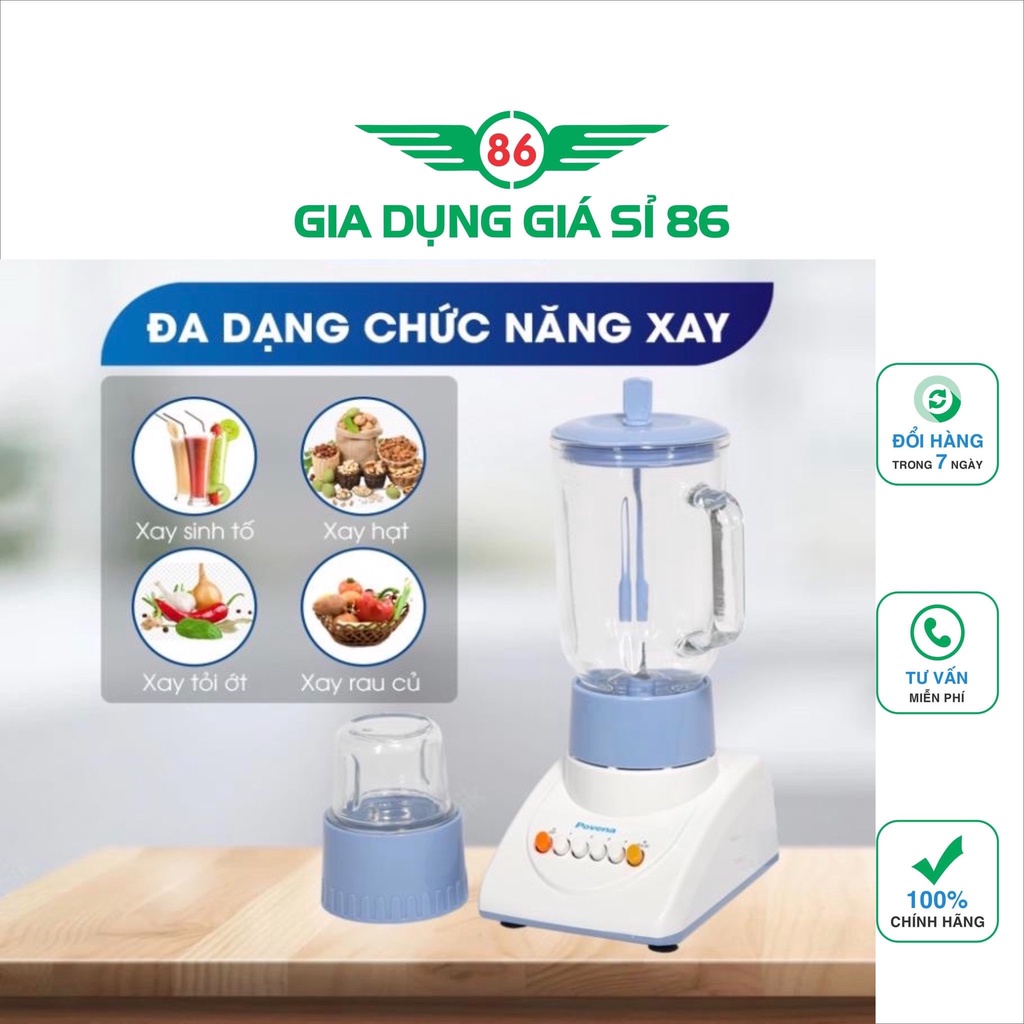 Máy xay sinh tố đa năng 2 cối POVENA PVN-311
