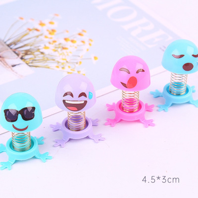 Quà Tặng Đồ Chơi Thú Nhún Lò Xo Emoji Mặt Cười Vui Nhộn, Đồ Chơi Trẻ Em, Thường Để Trên Ô Tô Xe Hơi