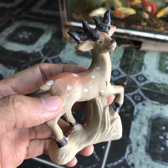 NAI TRANG TRÍ HỒ CÁ NON BỘ DÀI 7CM CAO 12CM