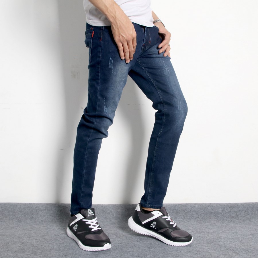 Quần jean nam xanh co giãn vải đẹp TS500 Tronshop | BigBuy360 - bigbuy360.vn