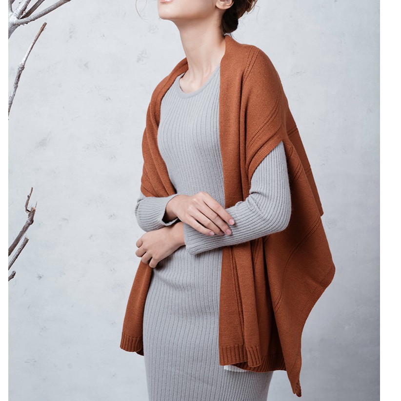 [Mã WABRWA15 giảm 15% đơn 300K] Áo choàng khăn VIEN TRAN V65C17T004 (4 màu) | BigBuy360 - bigbuy360.vn