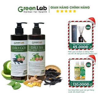 Dầu gội bồ kết-dầu gội đầu thảo dược ngăn rụng tóc ,nấm,ngứa an toàn cho phụ nữ mang thai GREENLAB-500ml