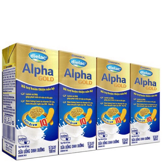 Thùng 48 hộp Sữa dinh dưỡng Dielac Alpha Gold 180ml