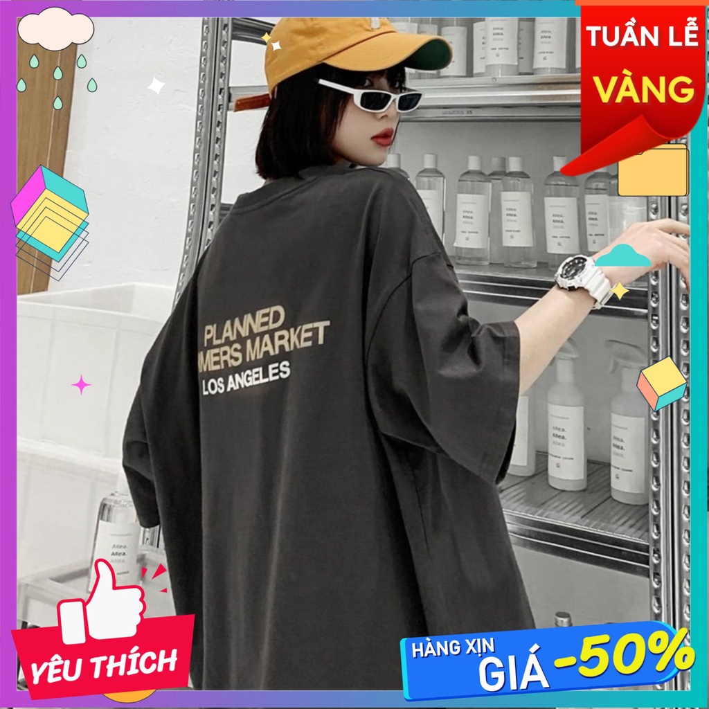 Áo thun tay lỡ form rộng, áo phông nữ Planned local brand - NhuQuynhshop339
