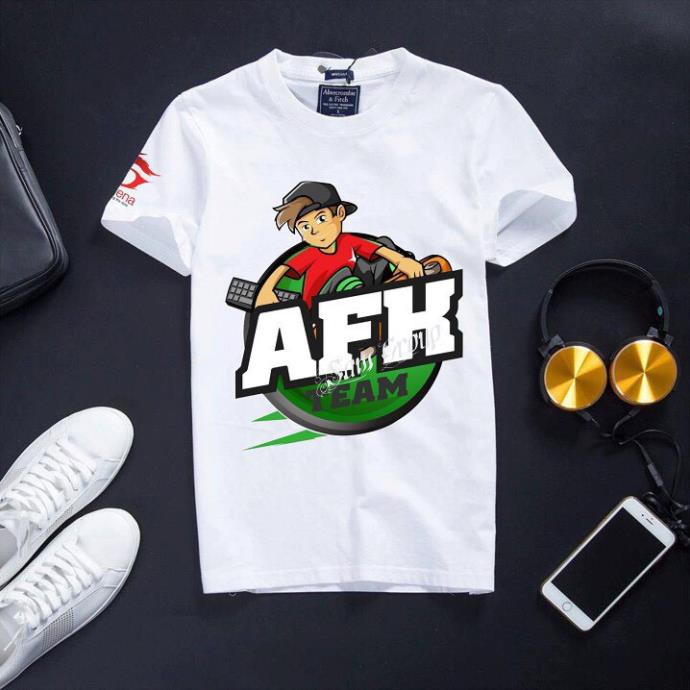 [Hàng có sẵn] Áo Free Frie cotton màu trắng cổ tròn cực hot - Team AF  / áo cực chất
