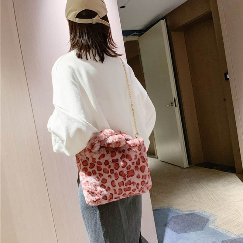 túi đeo vai dành cho nữ Nữ Đeo Chéo Họa Tiết Da Báo