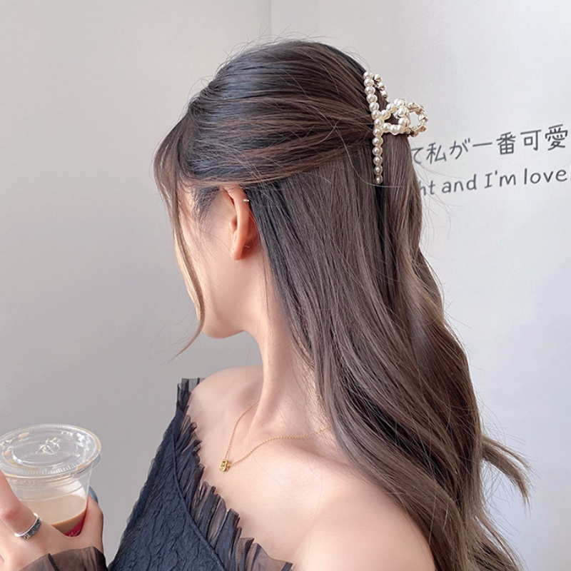 Kẹp tóc cỡ nhỏ thiết kế đơn giản dễ phối đồ phong cách Hàn Quốc