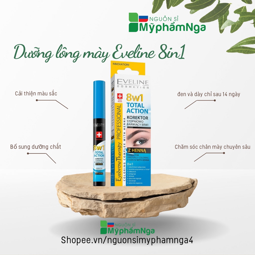 Dưỡng lông mày Eveline - Dưỡng mày Eveline 8in1