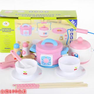 Bộ đồ chơi nấu ăn 14 món bằng gỗ dành cho bé