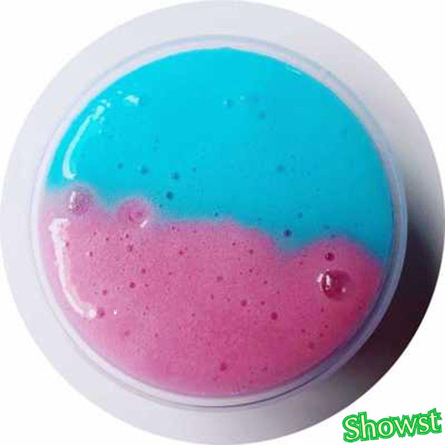 Fluffy Floam Slime Double Color Craft Mud Toy No Borax Cotton Slime Clay