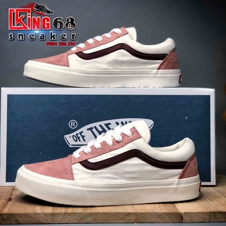Giày thể thao nữ trắng hồng cao cấp [Fullbox, bill ,giấy gói]