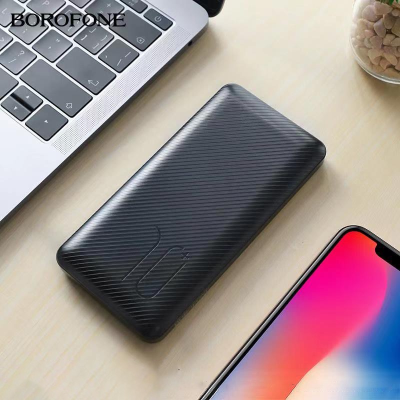 Pin Dự Phòng 10000mAh Borofone BT28 - 2 Cổng Ra 2A, Công Tắc Tắt Bật Tiện Lợi [CHÍNH HÃNG]