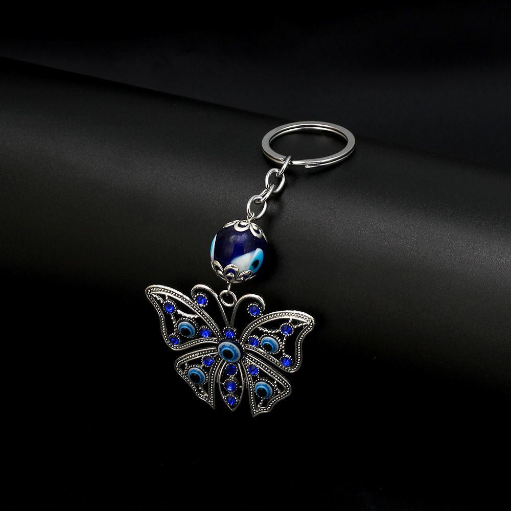 Móc Khóa Hình Mắt Quỷ Rỗng Độc Đáo|Móc Khóa Hình Đôi Cánh Thiên Thần Đính Lông Vũ Thời Trang