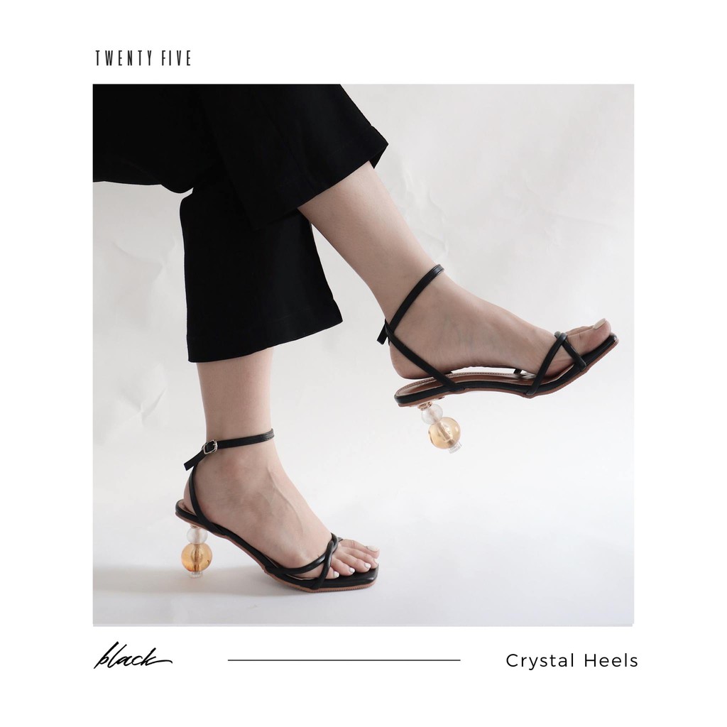 Giày cao gót chéo dây - Crystal Heels Twentyfive Studio