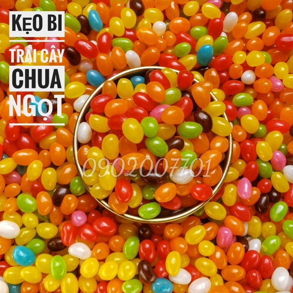 1 Kg Kẹo bi trái cây thơm ngon -đồ ăn vặt-tết-bánh kẹo tết