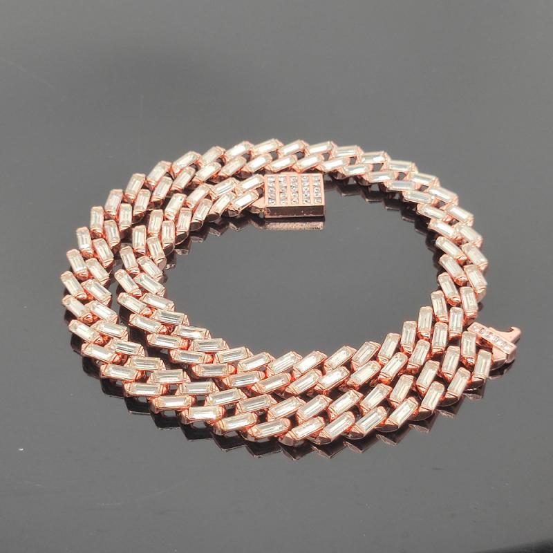 Vòng cổ 13MM Đính Đá Phong Cách Hip Hop Cho Nam Và Nữ